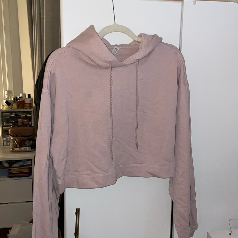 ALO Yoga cropped hoodie - light pink